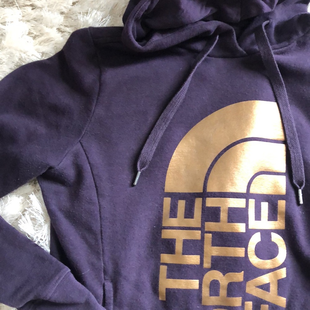 The North Face purple & rose gold sweatshirt